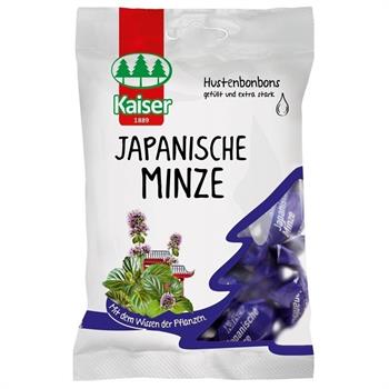 Kaiser Japanase Mint Καραμέλες για το λαιμό με Ιαπωνική μέντα χωρίς ζάχαρη 60gr
