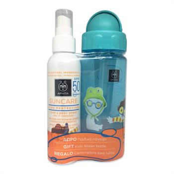 Apivita Set Suncare Παιδικό Αντηλιακό Για Πρόσωπο & Σώμα Aloe & Calendula SPF50 150ml & Δώρο Παιδικό Παγούρι