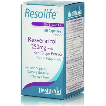Health Aid Resolife Φυσική Ρεσβερατρόλη 250mg 60caps