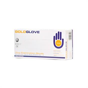GOLD GLOVE Vinyl Εξεταστικά Γάντια μίας χρήσης Extra Large 100τμχ