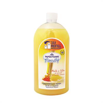 Papoutsanis Family Liquid Soap Honey and Milk 1Lt