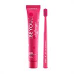 Curaprox Be You Challenger Οδοντόβουρτσα CS 5460 Ultra Soft Κόκκινη 1τμχ & Οδοντόκρεμα με Γεύση Τζιν Τόνικ και Λωτού 90ml
