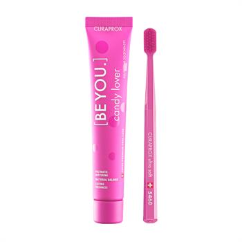 Curaprox Be You Candy Lover Οδοντόβουρτσα CS 5460 Ultra Soft Ροζ 1τμχ & Οδοντόκρεμα με Γεύση Καρπούζι 90ml