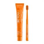 Curaprox Be You Pure Happiness Οδοντόβουρτσα CS 5460 Ultra Soft Πορτοκαλί 1τμχ & Οδοντόκρεμα με Γεύση Ροδάκινο και Βερίκοκο 90ml