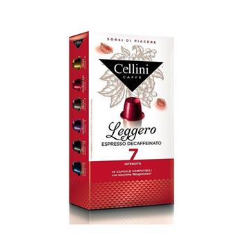 Cellini Καφές Leggero Espresso Ντεκαφεϊνέ 10caps