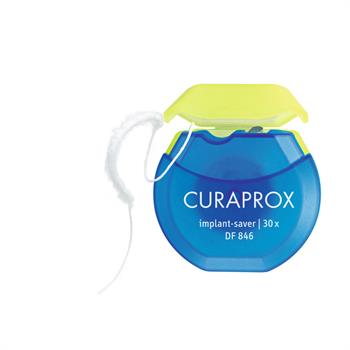 Curaprox DF846 Implant Saver Οδοντικό Νήμα για Εμφυτεύματα 30τμχ