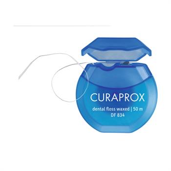 Curaprox DF834 Dental Floss Waxed Κηρωμένο Οδοντικό Νήμα 50m