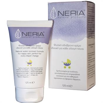 Neria Natural Products Φυσική Αδιάβροχη Κρέμα Για Κάθε Αλλαγή Πάνας 125ml
