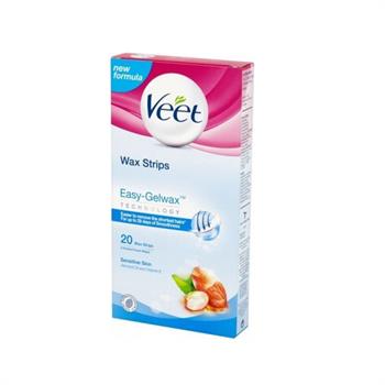Veet Easy Gelwax Ταινίες Αποτρίχωσης με Κρύο Κερί για Ευαίσθητες Επιδερμίδες 20τμχ