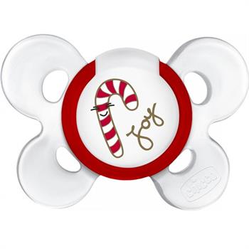 Chicco Chicco Physio Comfort Σιλικόνης 6-12m Xmas Special Edition Red 1τμχ
