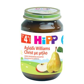 HiPP Βρεφική Φρουτόκρεμα με Αχλάδι Williams Christ & Μήλο 190gr