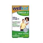 Vitabiotics Wellkid Omega 3 Chewable 60 μασώμενες ταμπλέτες Πορτοκάλι