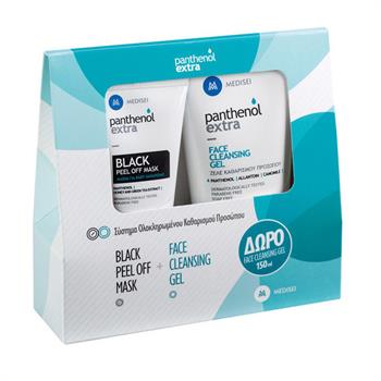 Panthenol Extra Promo Set Black Peel Off Μάσκα Προσώπου 75ml & Δώρο Τζελ Καθαρισμού Προσώπου 150ml