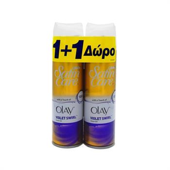 Gillette Satin Care Touch Of Olay Violet Swirl 2x200ml
