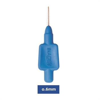 Inaden Interdental Brushes Μεσοδόντια Βουρτσάκια Μπλε 0.6mm 8τμχ