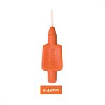 Inaden Interdental Brushes Μεσοδόντια Βουρτσάκια Πορτοκαλί 0.45mm 8τμχ