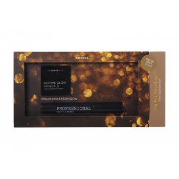 Korres Set Sparkling Beauty Black Volcanic Minerals Mascara 8ml & Festive Glow Minerals Metallic Shine Eyeshadow 1.5gr