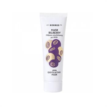 Korres Mask Bilberry με Αha για θαμπές και Κουρασμένες Επιδερμίδες 18ml