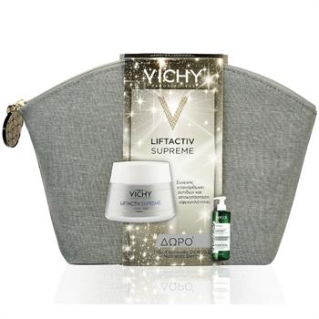 Vichy Liftactiv Supreme για Ξηρές Επιδερμίδες 50ml & ΔΩΡΟ Dercos Nutrients Detox Shampoo 100ml σε Συλλεκτικό Νεσεσέρ