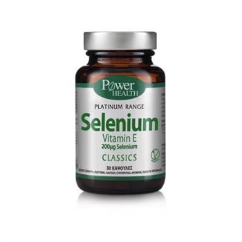 Power Health Classics Platinum Range Selenium Vitamin E Σελήνιο και Βιταμίνη Ε 200mg 30caps