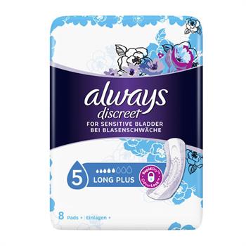 Always Discreet Discreet for Sensitive Bladder Long Plus 8τμχ