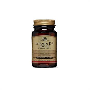 Solgar Vitamin D3 1000 IU 100 Chewable Tabs