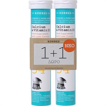 Korres Calcium & Vitamin D3 2 x 18 αναβράζοντα δισκία