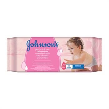 Johnson's Baby Gentle All Over Μωρομάντηλα 56τμχ