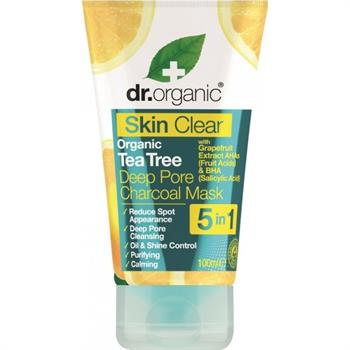 Dr.Organic Skin Clear Organic Tea Tree Deep Pore Charcoal Mask 100ml