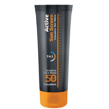 Frezyderm Active Sun Screen Sensitive Face and Body SPF50 150ml