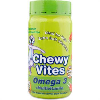 Vican Chewy Vites Omega 3 & Multivitamin 60 μασώμενες ταμπλέτες
