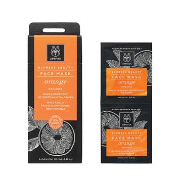 Apivita Express Beauty Μάσκα Αναζωογόνησης με Πορτοκάλι 2x8ml