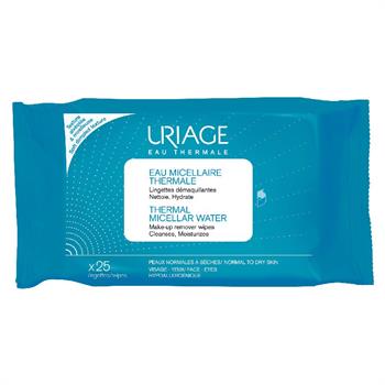 Uriage Thermal Micellar Water Normal to Dry Skin 25 Wipes