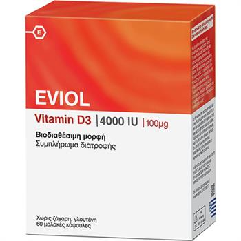 Eviol Vitamin D3 4000iu 100mcg 60caps