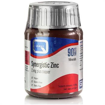 Quest Synergistic Zinc & Copper 15mg 90tabs