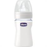 Chicco Nature Glass Mπιμπερό Χωρίς Σχέδιο, 20711-00 Θηλή Σιλικόνης 0m+ 150ml