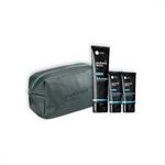 Panthenol Extra Men Gift for Him Grey, Face & Eye Cream 75ml & After Shave Balm 75ml & Cleanser 3 in 1 200ml