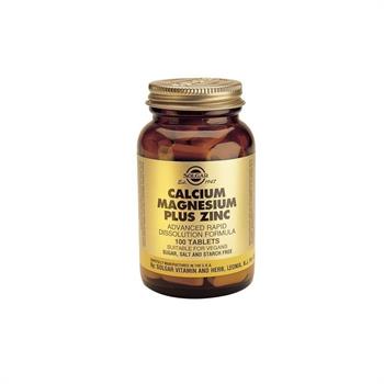 Solgar Calcium Magnesium Plus Zinc 100tabs