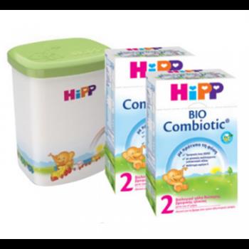 Hipp Bio Combiotic 2 2X600gr & Δώρο Κουτί Αποθήκευσης Γάλακτος