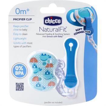 Chicco Κλιπ Πιπίλας με Αλυσίδα Μπλε 1τμχ (04083 00)
