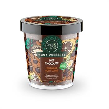 Natura Siberica Organic Shop Body Desserts Hot Chocolate Warming Body Scrub 450ml