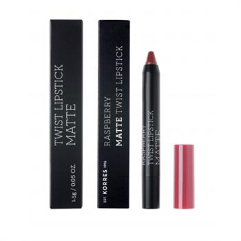 Korres Raspberry Matte Twist Lipstick Addictive Berry 1,5gr