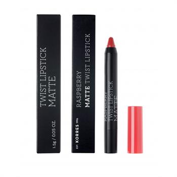Korres Raspberry Matte Twist Lipstick Imposing Red 1,5gr