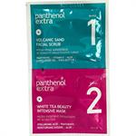 Panthenol Extra Volcanic Sand Facial Scrub 8ml & White Tea Beauty Intensive Mask 8ml