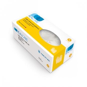 Real Care Γάντια Latex μιας χρήσεως Small 100τμχ