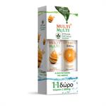 Power Health Multi Multi με Στέβια 24 αναβράζοντα δισκία & Vitamin C 500mg Πορτοκάλι 20 αναβράζοντα δισκία