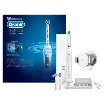 Oral-B Genius 8000 White Ηλεκτρική Οδοντόβουρτσα