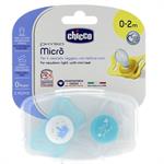 Chicco Πιπίλα Physio Micro αγόρι 0-2M 2τμχ 75121-21