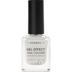 Korres Gel Effect Nail No 02 Porcelain White 11ml
