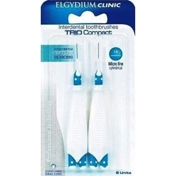 Elgydium Clinic Interdental Μεσοδόντια βουρτσάκια Trio compact 1 2 Στελέχη & 6 Βουρτσάκια